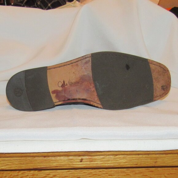 Cole Haan Brown Leather Slip On Loafers Shoes Size 10.5 Apron Toe C08304 EUC - Picture 11 of 11